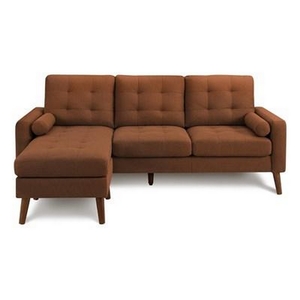 Stationary Fabric Sofa by Monarch