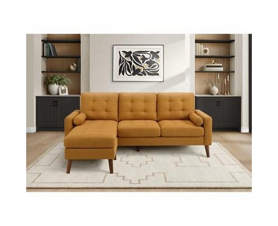 Stationary Fabric Sofa by Monarch