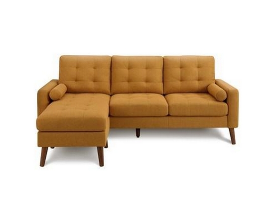 Stationary Fabric Sofa by Monarch