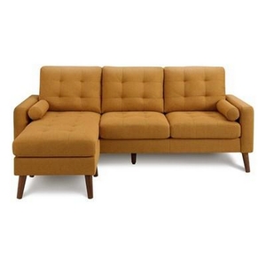 Stationary Fabric Sofa by Monarch