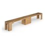 Dining room bench by transformer table