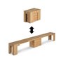 Dining room bench by transformer table