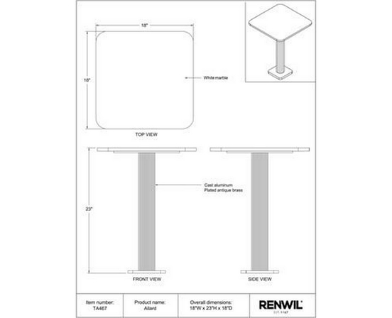Allard Accent Table by Renwil