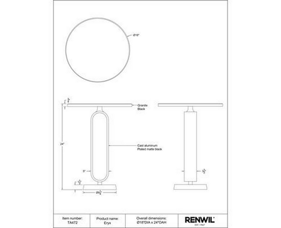 Eryx Accent Table by Renwil