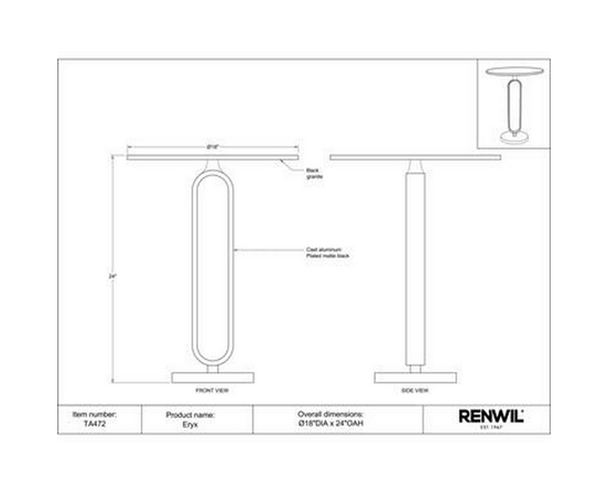 Eryx Accent Table by Renwil