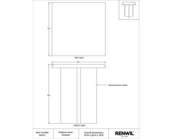 Grayson Accent Table by Renwil