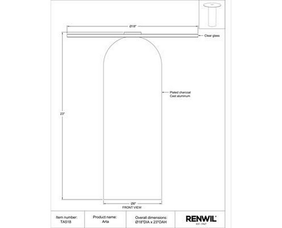 Arta Accent Table by Renwil