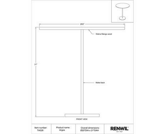 Argos Accent Table by Renwil