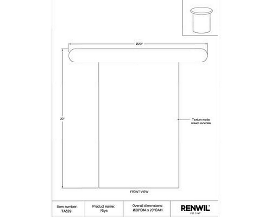 Riya Accent Table by Renwil