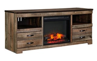 TV Base 63 in. by Ashley With Fireplace