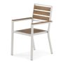 Exterior oak chair by transformer table