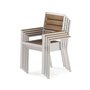 Exterior oak chair by transformer table