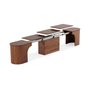 Dining room Eclipse bench by transformer table