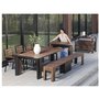 Outdoor bar cart by transformer table
