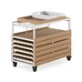 Outdoor bar cart by transformer table