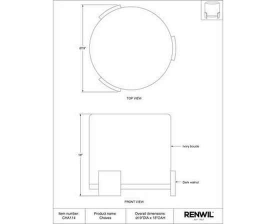 Chaves Ottoman by Renwil