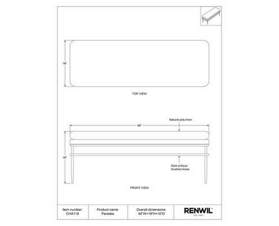 Home Decor Benches by Renwil