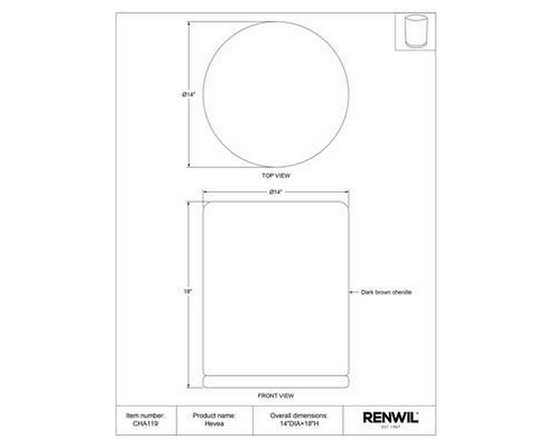 Hevea Ottoman by Renwil
