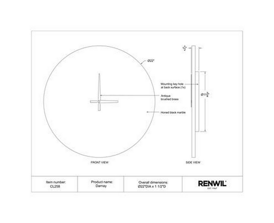 Home Decor Clocks by Renwil