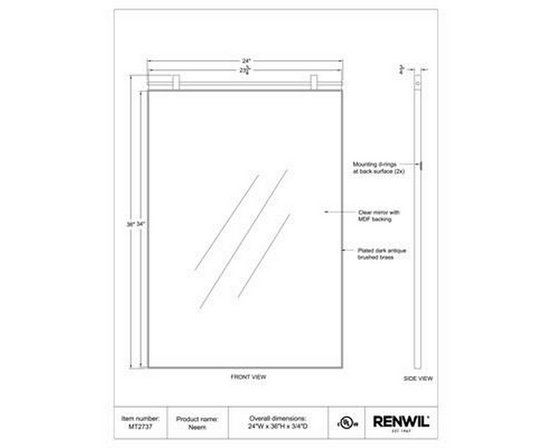 Neem Wall Mirror by Renwil