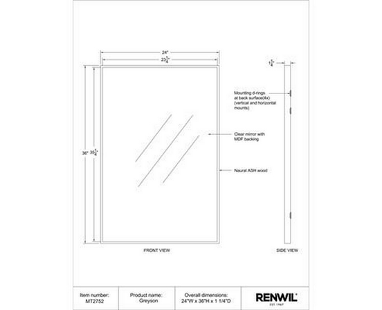 Greyson Wall Mirror by Renwil