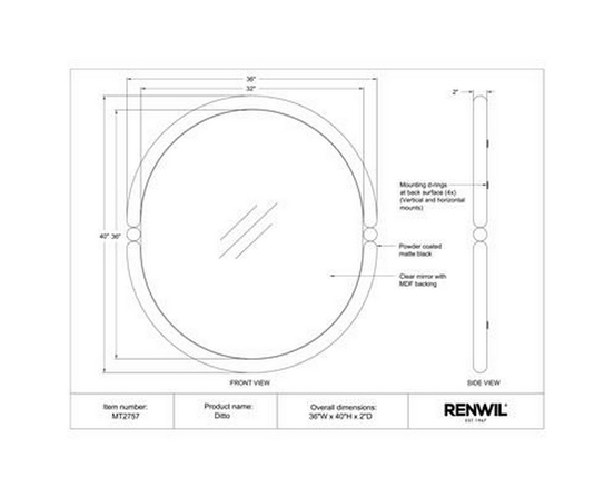 Ditto Wall Mirror by Renwil