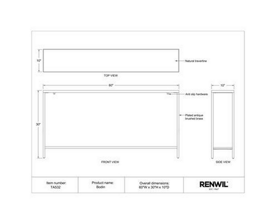 Bodin Console Table by Renwil