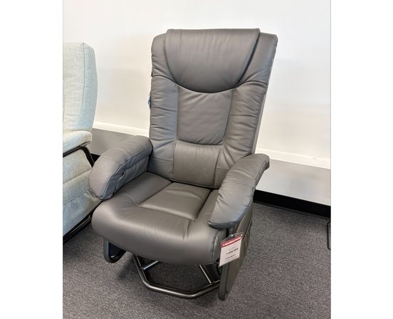 Fauteuil berçant inclinable PEL en cuir combo