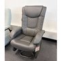 Fauteuil berçant inclinable PEL en cuir combo
