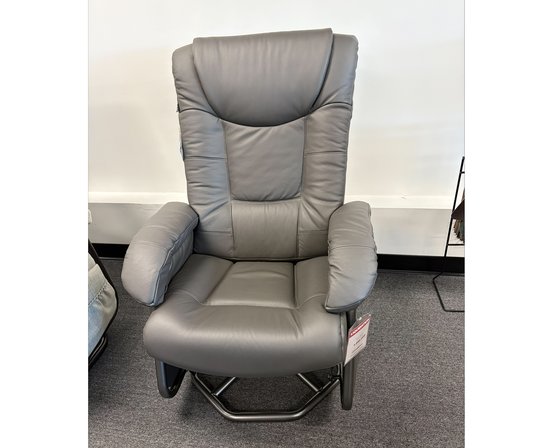 Fauteuil berçant inclinable PEL en cuir combo