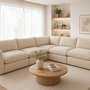 Fixed feather sectional