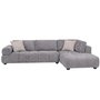 Fabric Sectionnal Sofa with corner chair on the right by Deco-Style