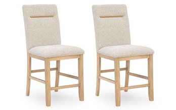 Lasinger Upholstered Barstool Set from Signature Design by Ashley