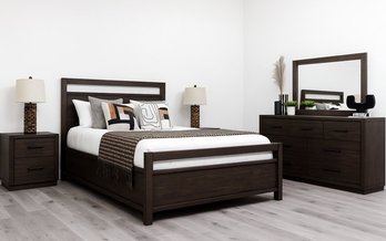 Queen Size 4-pc Vista Bedroom Set by Mako