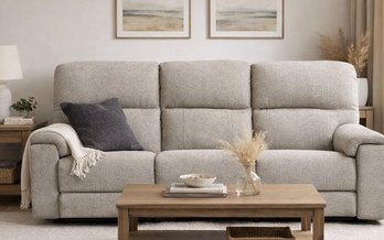 Maria Fabric Manual Reclining Sofa by Elran