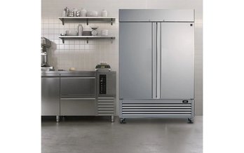 Kenmore Pro 54.5-Inch, 49 Cu. Ft. Commercial Convertible Freezer/Refrigerator With Two Solid Doors and Digital Controls - KKPro2D49SS
