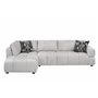 Fabric Sectionnal Sofa with corner chair on the left by Deco-Style
