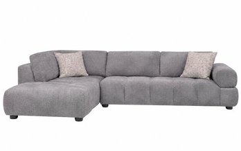 Fabric Sectionnal Sofa with corner chair on the left by Deco-Style