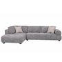 Fabric Sectionnal Sofa with corner chair on the left by Deco-Style
