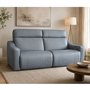 Elran Power Reclining Condo Leather Sofa
