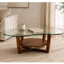 Glass Coffee Table by Rustique Inc.