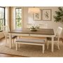 Mazin Dining Set with Table, 4 Chairs & Bench