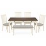 Mazin Dining Set with Table, 4 Chairs & Bench