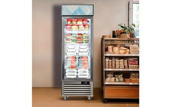 Kenmore Pro 27-Inch, 23 Cu. Ft. Commercial Convertible Freezer/Refrigerator With Glass Display Door - KKPro1D23GLDIS