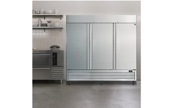 Kenmore Pro 82.56-Inch, 72 Cu. Ft. Commercial Convertible Freezer/Refrigerator With Three Solid Doors and Digital Controls - KKPro3D66SS