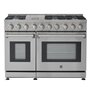 Kenmore Pro 48-Inch, 7.6 Cu. Ft. Gas Range With Dual Ovens and 7 Sealed Burners - KKProGRFC48X7.6-AFC