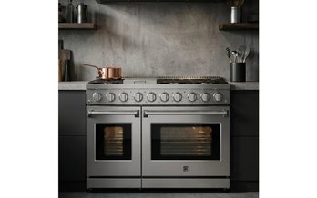 Kenmore Pro 48-Inch, 7.6 Cu. Ft. Gas Range With Dual Ovens and 7 Sealed Burners - KKProGRFC48X7.6-AFC