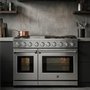 Kenmore Pro 48-Inch, 7.6 Cu. Ft. Gas Range With Dual Ovens and 7 Sealed Burners - KKProGRFC48X7.6-AFC