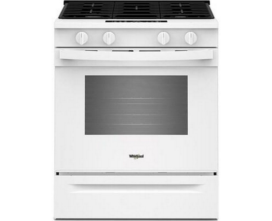 Whirlpool 30-Inch Slide-In Gas Range With Air Cooking Technology - WSGS4530TW
