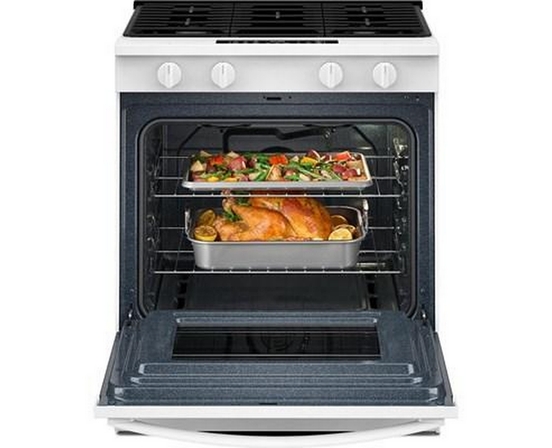 Whirlpool 30-Inch Slide-In Gas Range With Air Cooking Technology - WSGS4530TW